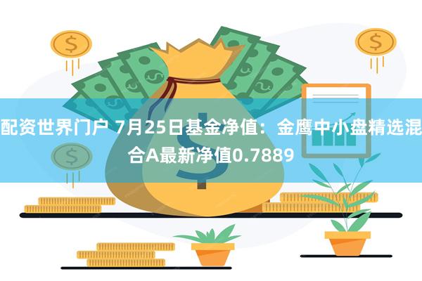 配资世界门户 7月25日基金净值：金鹰中小盘精选混合A最新净值0.7889